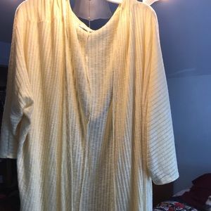 Pastel Yellow LuLaRoe ribbed duster!